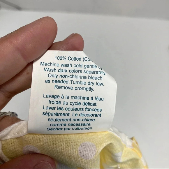 Kitchen Apron Kay Dee Designs Yellow Polka Dot Tiered Ruffles EUC - Picture 4 of 5